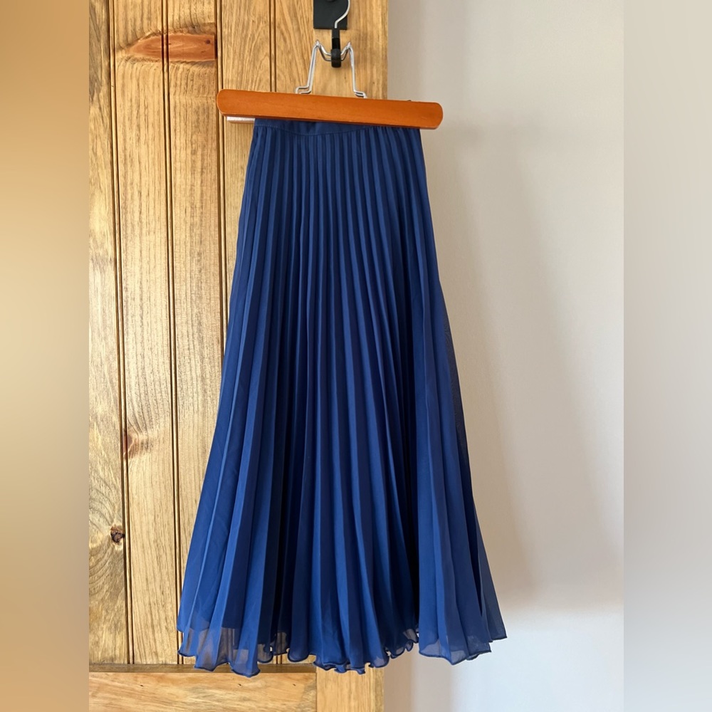 White House Black Market pin tucked pleated ballerina skirt
